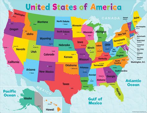 Map of the United States of America .